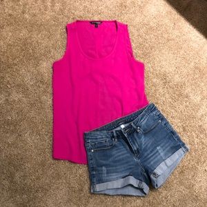 Express Open Back Hot Pink Tank